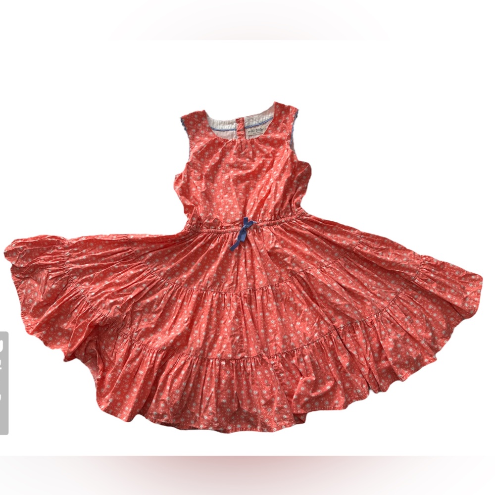 Mini Boden Sleeveless Pink Floral Pattern Twirl dress - 11-12 Y